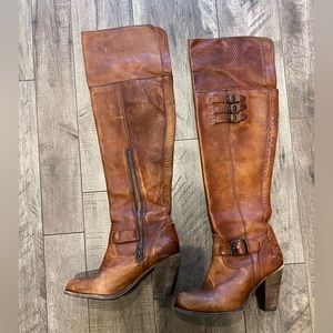 Brown Frye over the knee boots